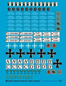 Peddinghaus-Decals 1/35 0887 Bundeswehr Panzerbatallion - Photo 1 sur 1