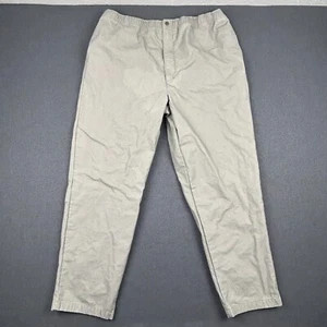 LL Bean Pants Mens XL Flannel Lined Relaxed Fit Chinos Blanket Lined 32' Inseam - Picture 1 of 10