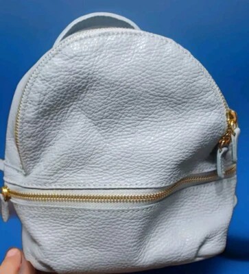 Italian Blue Leather Back Pack/Hand Bag Detachable Straps Extra Strap Vera Pelle - Image 1 of 4