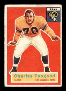 1956 Topps Football #54 Charles Toogood   Los Angeles Rams