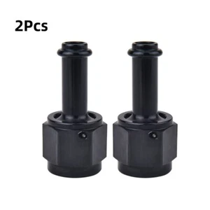 2Pcs AN6 6AN Female to Straight Push On Barb 5/16" Hose Fitting Straight Swivel - Picture 1 of 11