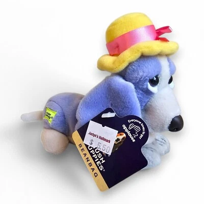 Applause Hush Puppies Family Mom Basset Hound Beanbag Plush Purple Hat w/ Tags - Image 1 of 4