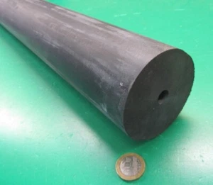 Neoprene Tube Black 75A 3.0" OD x 1/2" ID x 1 1/4" Wall x 36" Length - Picture 1 of 5