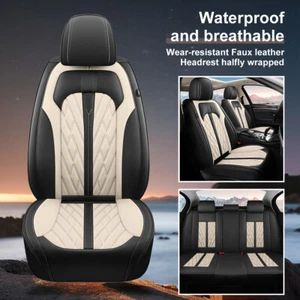 Faux Leather Full Set Car Seat Cover For TOYOTA TACOMA CREW CAB 4-DOOR 2007-2024 - Picture 1 of 10