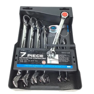Performance Tool Standard 7-Piece Ratcheting Wrench Set - NEW - Image 1 of 3