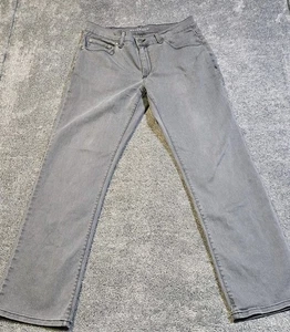 Mott & Bow Jeans Mens 33x30 Stone Gray Denim Pants  Straight Comfort Stretch  - Picture 1 of 11