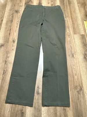 Calça Gloria Vanderbilt, Feminina Tamanho 8, Verde, Ajuste Amanda, Comprimento Reto 38" - Imagem 1 de 4