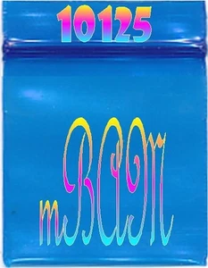 100er Pack BLAU 10125 Apple Zip Baggies 1,0x1,25" Mini Beutel farbig Zip Baggies - Bild 1 von 13