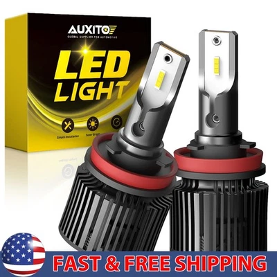2x H8 H9 H11 LED Headlight Bulb Kit High/Low Beam Super Bright 6000K Xenon White - Image 1 of 4