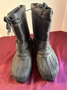 Mens George Size 7 Snow Boots Slip On With Strap Warm Waterproof - Picture 1 of 11