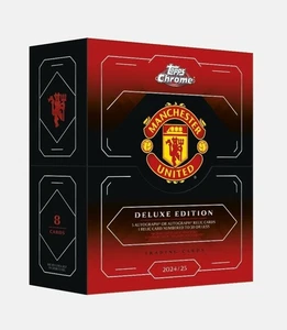 2024/25 Topps Chrome Deluxe Edition Manchester United Presale ✅️ Brand New! - Picture 1 of 5