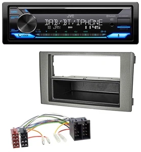 JVC Bluetooth MP3 USB DAB CD Autoradio für Iveco Daily (06-14) dunkelgrau - Bild 1 von 8