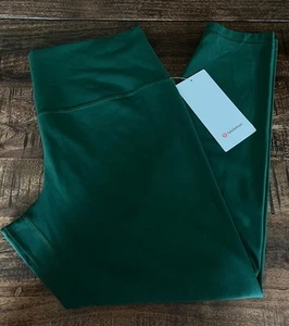 "Pantalón ajustado Lululemon talla 14 Align HR 25"" EVRG verde perenne nuevo con etiquetas" - Imagen 1 de 3