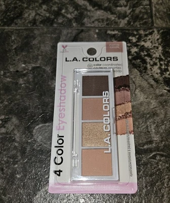 L.A. Colors 4 Color Eyeshadow Quad In Rumors C62126 0.14oz BNIB - Image 1 of 3