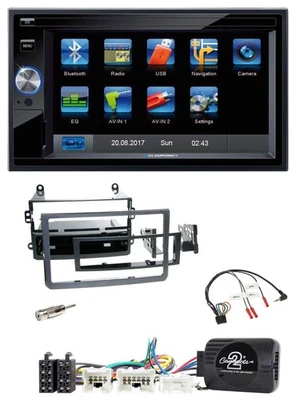 Blaupunkt Lenkrad USB Bluetooth TMC 2DIN Navigation für Nissan 350Z 2005-2009 Ro - Bild 1 von 4