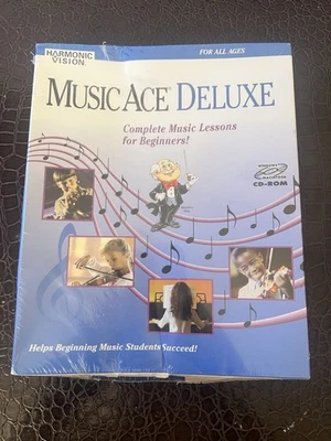 Music Ace Deluxe Windows XP Vista Macintosh Harmonic Vision Music Lessons - Image 1 of 2
