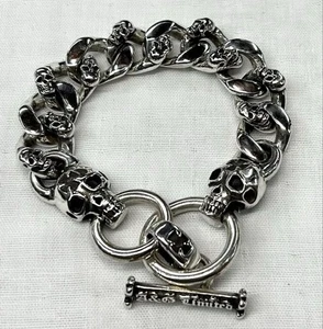 A&G Skull Cross Bracelet #1026 - Picture 1 of 5