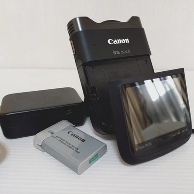 Canon iVIS mini X Digital Video Camera 12.8MP CMOS jp - Image 1 of 4
