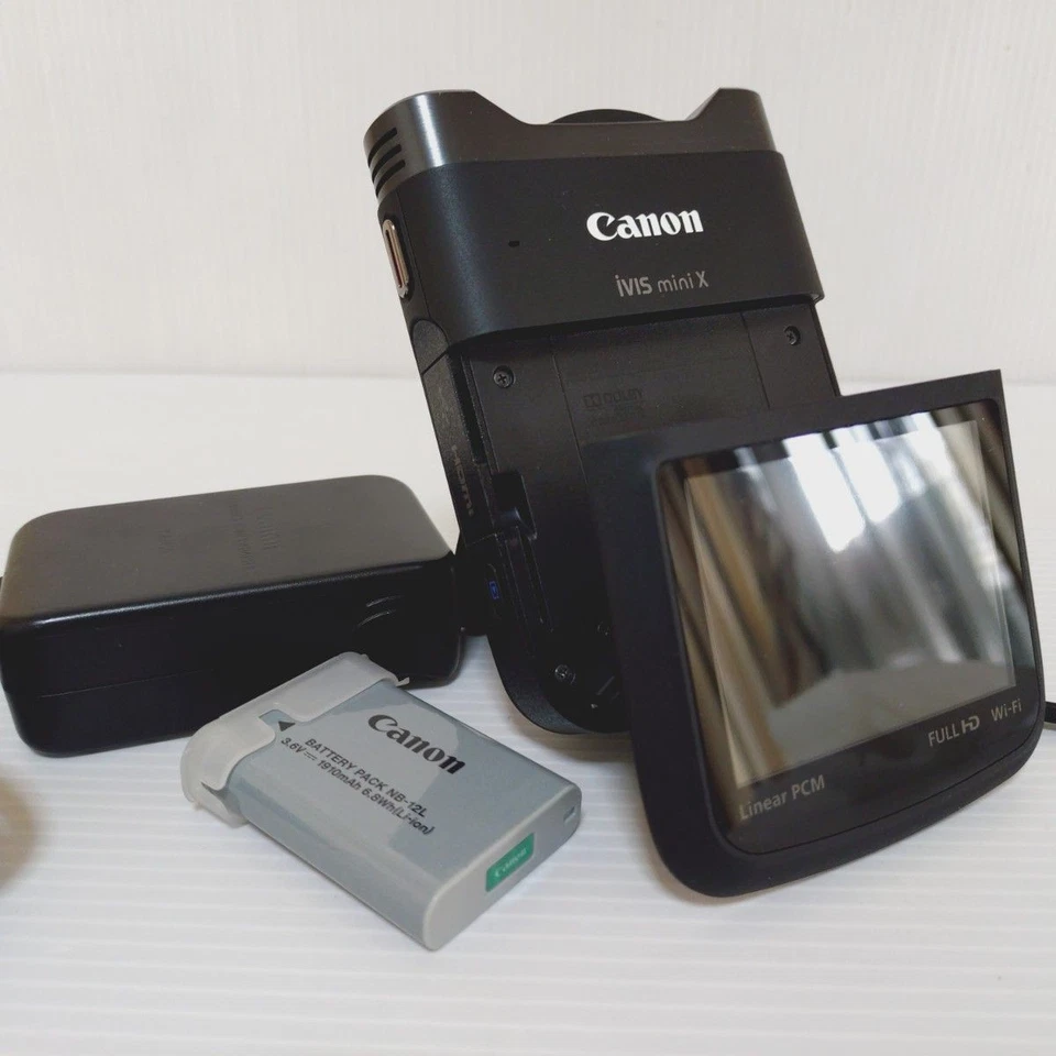Canon iVIS mini X Digital Video Camera 12.8MP CMOS jp - Image 1 of 4