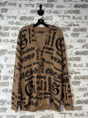 Cárdigan de punto gótico marrón cuello en V suave difuso Guess muy bonito talla $190 Foto 1 de 4