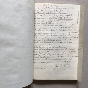 Jules Truffier — Recueil de lettres autographes, vers inédits, programmes signés - Imagen 1 de 23