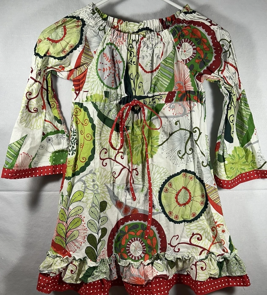 Le’ Za Me 连衣裙 学步儿童 3T 缩褶圣诞假期 — 第 1/4 张图片