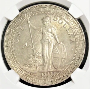 Great Britain: George V Trade Dollar 1929-B MS63 NGC. - Picture 1 of 4