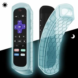 Silicone Case Cover for Roku Ultra / Roku 4 3 2 1 Remote Shock Proof Anti Slip - Picture 1 of 9