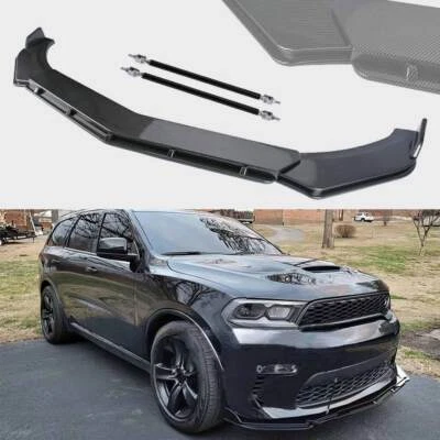 Carbon Fiber Front Bumper Lip Spoiler Diffuser For Dodge	Durango GT SXT SRT BE - Image 1 of 4