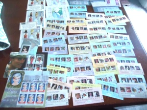 Large collection Stamps MUH Diana Princess of Wales 1961-1997 memorial world - Bild 1 von 9