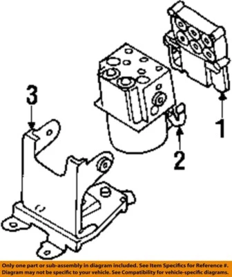 Used ABS Modulator fits: 2000 Isuzu RODEO Modulator Assembly RH rear engine comp Foto 1 de 2