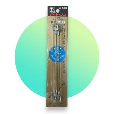 JAPANESE TYZACKTOOLS Japanese Free-Way SB-178D Diamond Coated Spiral Tooth Coping Saw Blade – Pack 2