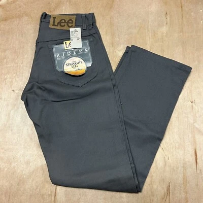 Pantalones de sarga de algodón Lee Riders vintage años 80 hecho en unioun pierna recta 29x30 Foto 1 de 4