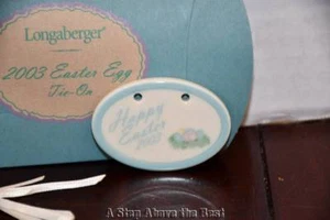 Longaberger 2003 corbata de Pascua #28691 NUEVA - Imagen 1 de 3