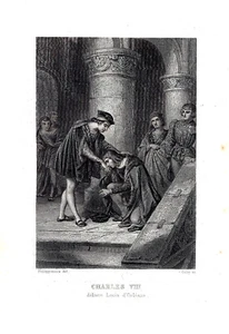 Charles VIII delivre Louis d'Orleans - Philippoteaux - Collin - 1860 - Picture 1 of 1