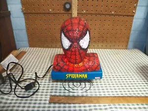 2006 Spiderman Bust Popcorn Gel Lampe Nachtlicht Wackel Federbasis - Bild 1 von 6