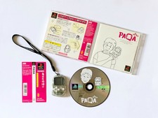 PS1 Pocket Station Crystal Console + Paqa Set Lot Playstation 1 Game Japan JP