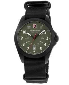 Nuevo reloj para hombre Victorinox Swiss Army Heritage cuarzo esfera verde tela 241972 - Imagen 1 de 4