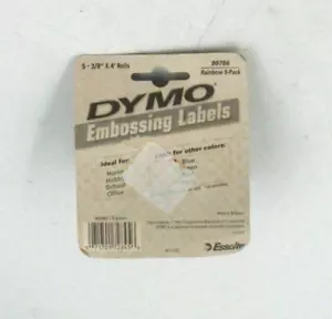 DYMO Embossing Label Tape 99786 Rainbow Pack 5 Colors - Picture 1 of 3
