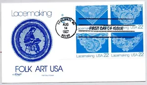 #2351-2354 LACE MAKING FOLK ART SERIES FIRST DAY OF ISSUE, ARTMASTER FDC - Picture 1 of 1