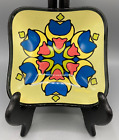 Vintage Peter Max small dish ashtray psychedelic pop art smoke glass