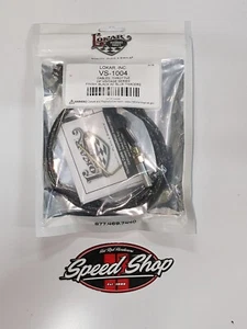 Lokar VINTAGE SERIES 24" THROTTLE CABLE BLACK W/BLUE TRACERS HOT ROD - Picture 1 of 2