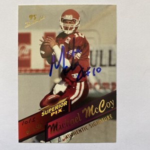 1995 Superior Pix Autographs #104 Michael McCoy Signed Rookie Card Rare /6500