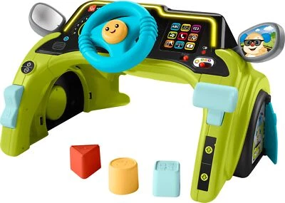 Fisher Price Laugh Learn Sit Steer Driver brinquedo eletrônico de aprendizado para crianças pequenas - Imagem 1 de 4