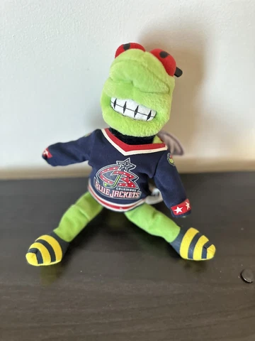 VTG NHL Columbus Blue Jackets Stinger PLUSH STUFFY Cover