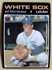 1971 Topps Ed Hermann Baseball Card #169 White Sox Catcher Low-Grade O/C
