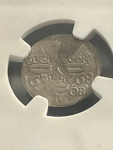 SWEDEN  1669 Silver 4 Ore NGC AU Details Cleaned RARE - Picture 1 of 6