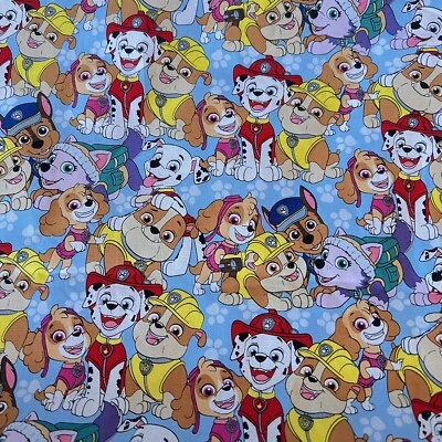 David Textiles Spin Master PAW Patrol Dog Print Fabric 44 x 44 Square - Image 1 of 4
