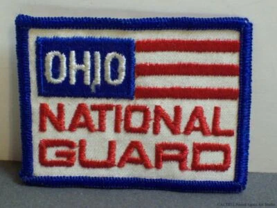 Insignia de bandera parche del ejército de Estados Unidos de la Guardia Nacional de Ohio de colección OH antigua Foto 1 de 3