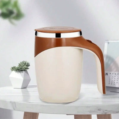 Automatic Self Mixing Magnetic Stainless Steel Coffee Cup Milk Self Stirring Mug